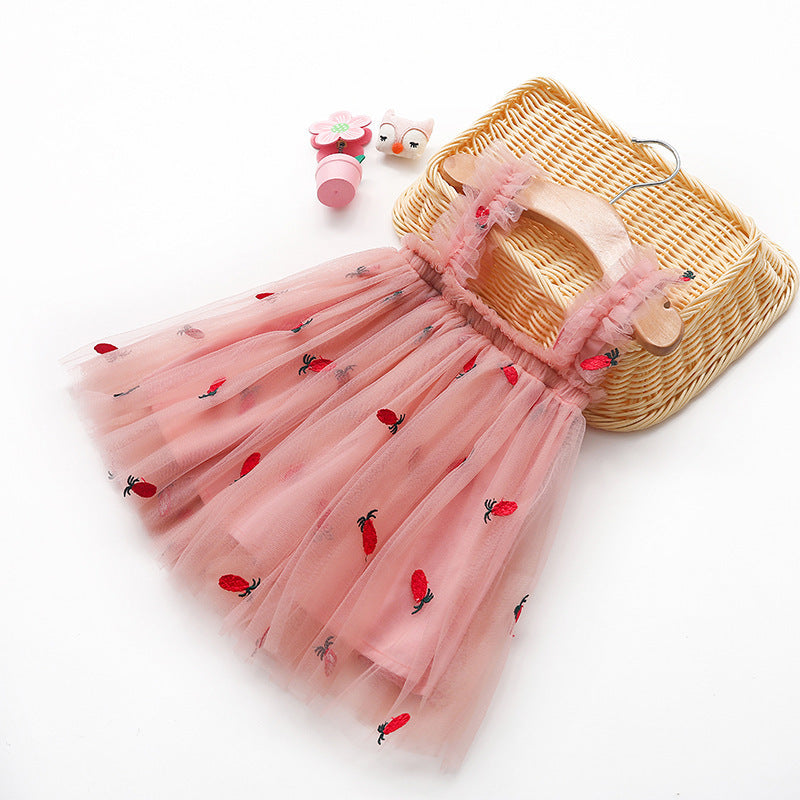 Wholesale Girls Sling Princess Dress Summer Tutu Skirt